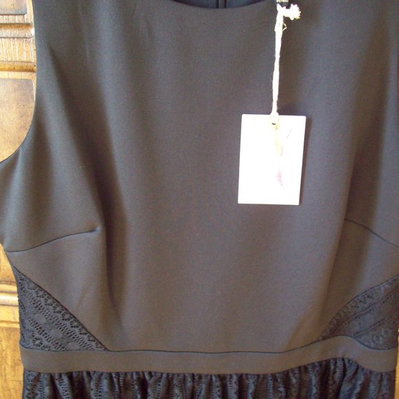 NWT Jessica Simpson Classic Dress Knee - Length  Sleeveless Black  Size 10 - Picture 8 of 8